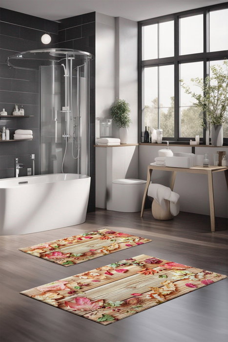 Mijölnir Juego de alfombrillas de baño CT-5211 Multicolor Mijölnir Juego de alfombrillas de baño CT-5211 Multicolor